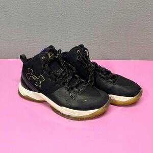 Under Armour Curry 2 LE Basketball Shoes Black Gold Retro Streetwear 1280463001
